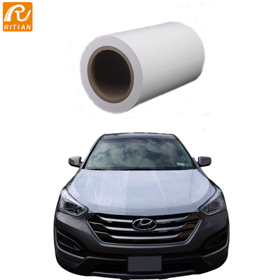 ভালো দাম Ritian OEM Anti UV সাদা চকচকে অস্বচ্ছ PE কার পেইন্ট সারফেস সুরক্ষা ফিল্ম অনলাইন