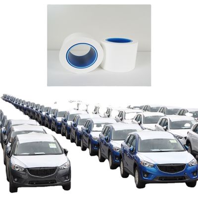 ভালো দাম গাড়ির পেইন্ট সুরক্ষার জন্য 1200 মিমি প্রস্থ 100 মিটার দৈর্ঘ্যের সাদা চকচকে অস্বচ্ছ PE স্বয়ংচালিত সুরক্ষা ফিল্ম অনলাইন